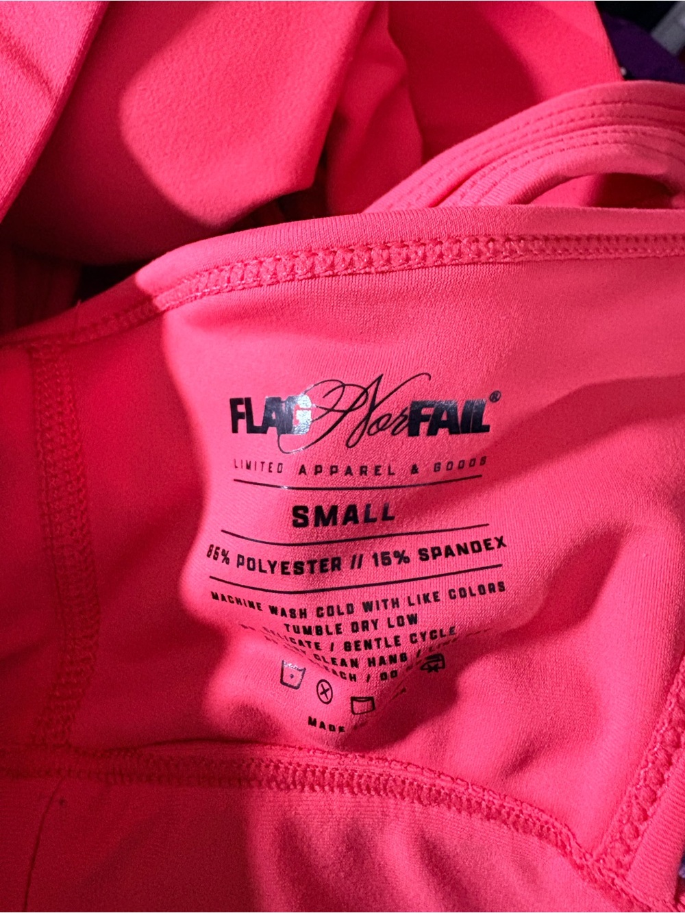 Flag nor Fail NAVARAH SPORTS BRA - SALMON - Picture 4 of 4